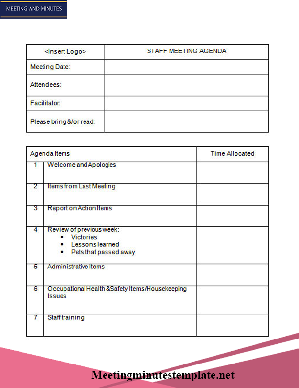 Professional Meeting Minutes Template from meetingminutestemplate.net